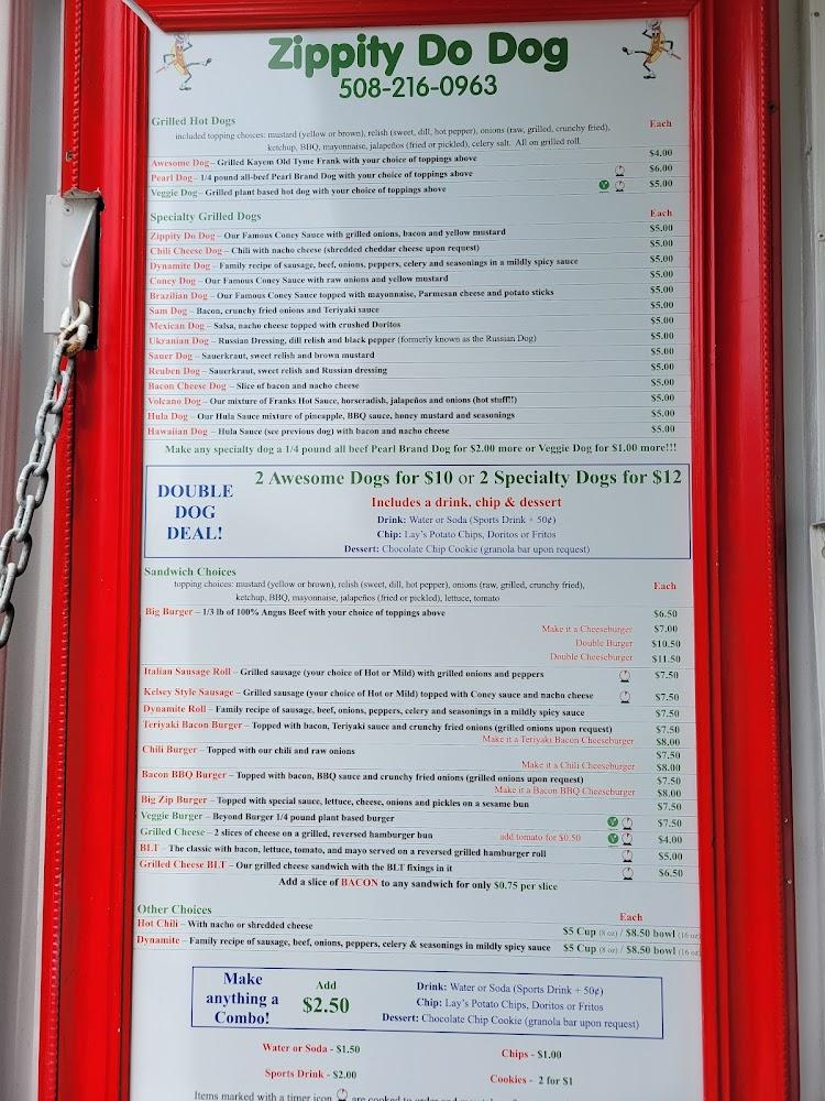 Zippity Do Dog Menu image 3